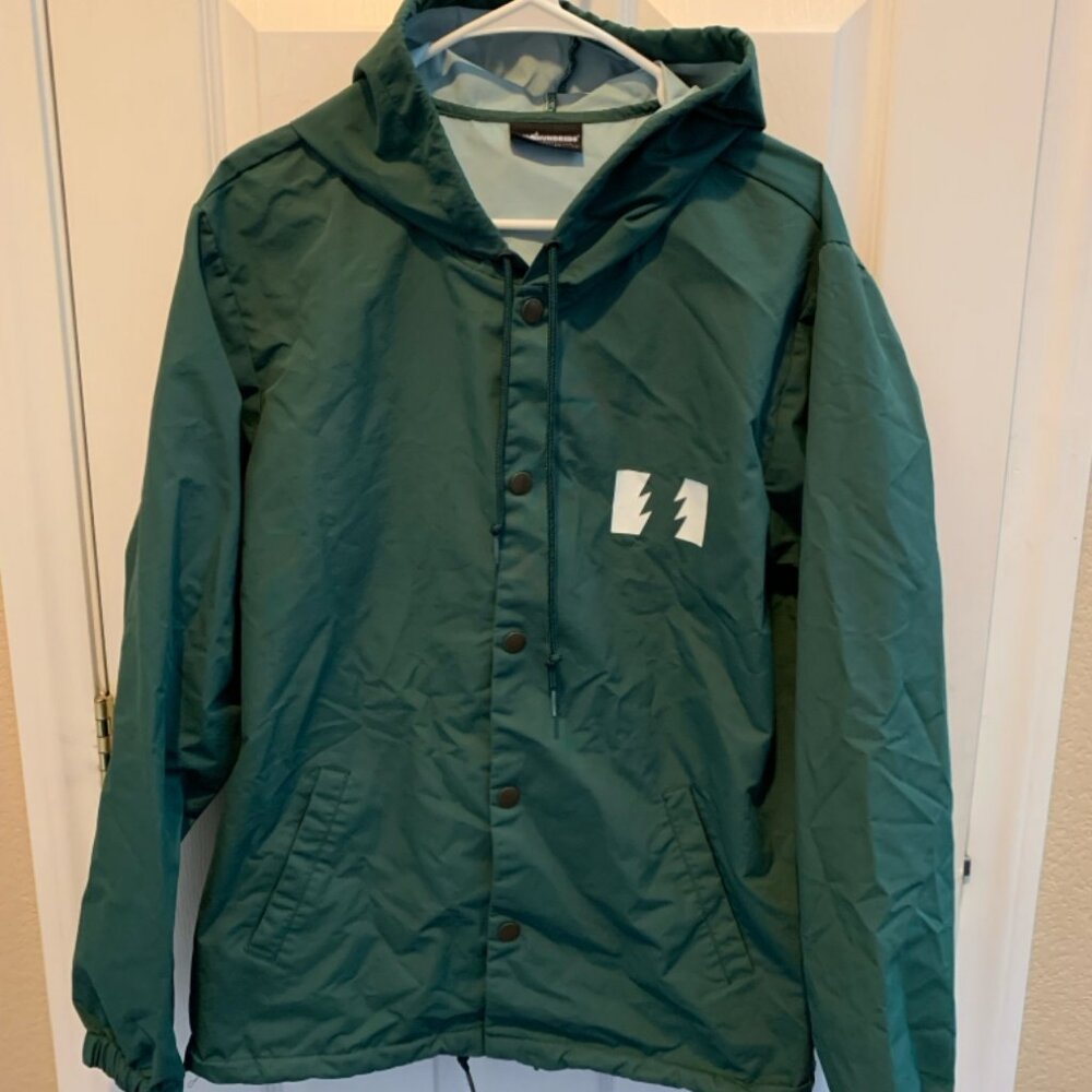 The Hundreds Green Rain Jacket Mens Size Large